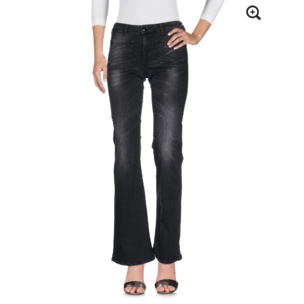 SCOTCH & SODA Flare-Wide-leg Black Denim Jean 30
